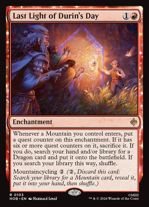 Last Light of Durin's Day (HOB) — Foil