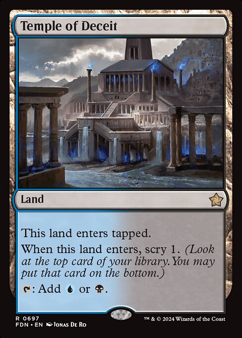 Temple of Deceit (FDN) — Nonfoil