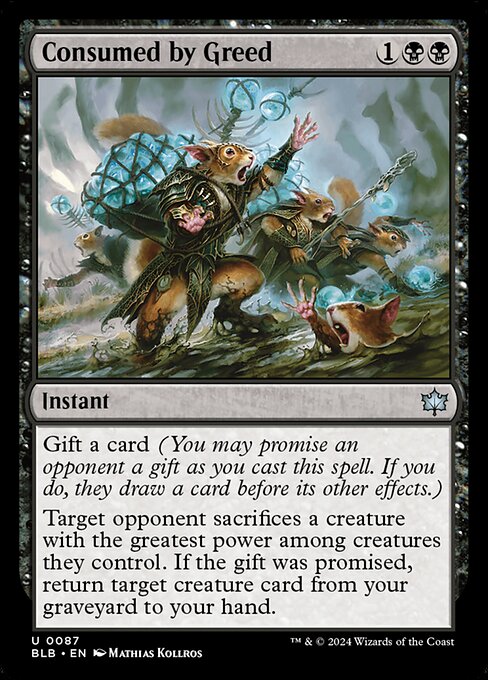 Consumed by Greed (BLB) — Foil