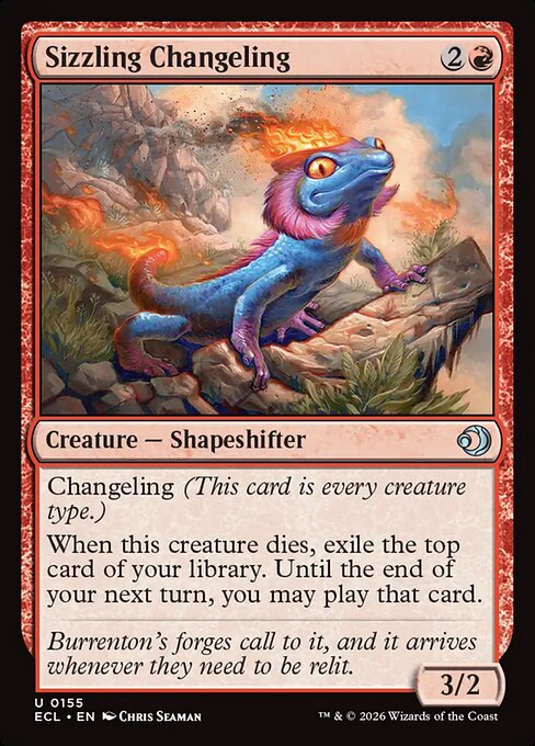 Sizzling Changeling (ECL) — Nonfoil