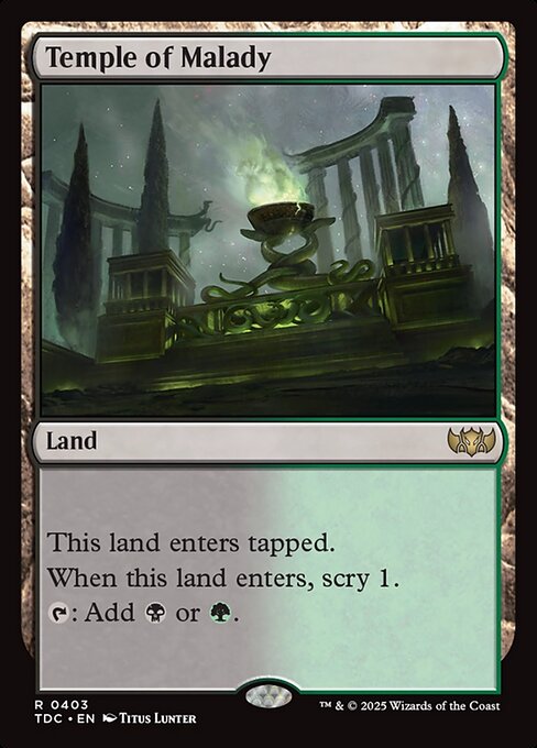 Temple of Malady (TDC) — Nonfoil