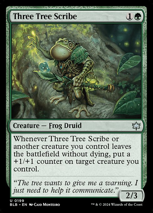 Three Tree Scribe (BLB) — Foil