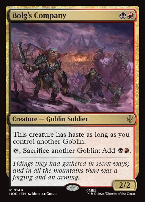 Bolg's Company (HOB) — Nonfoil
