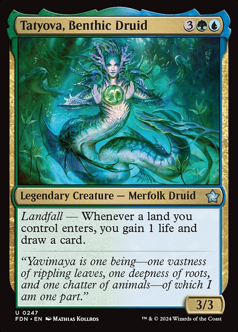 Tatyova, Benthic Druid (FDN) — Nonfoil
