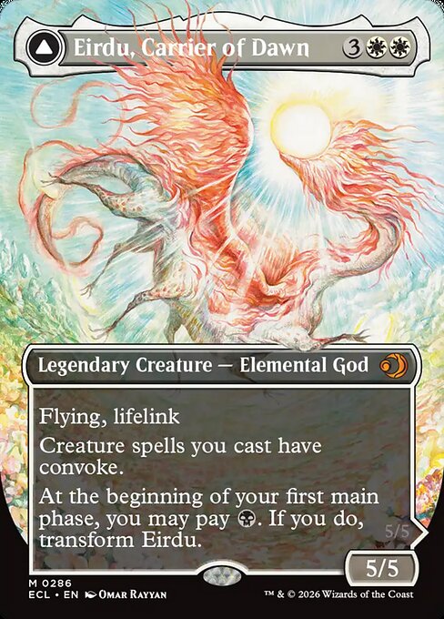 Eirdu, Carrier of Dawn // Isilu, Carrier of Twilight (ECL) — Foil