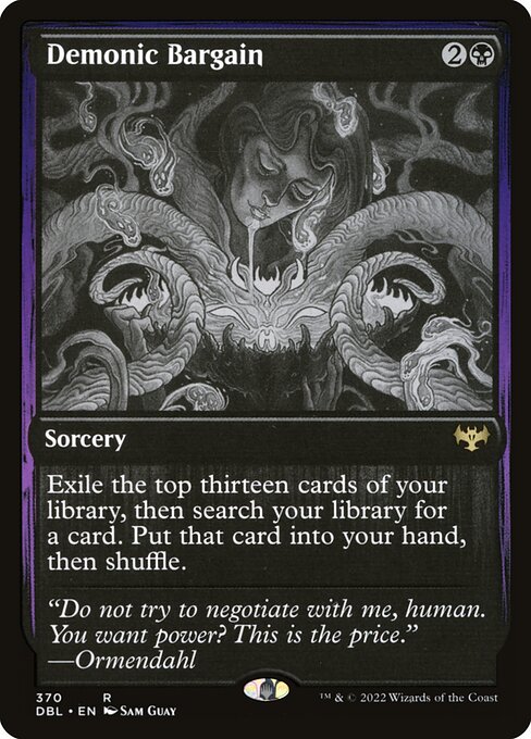 Demonic Bargain (DBL) — Nonfoil