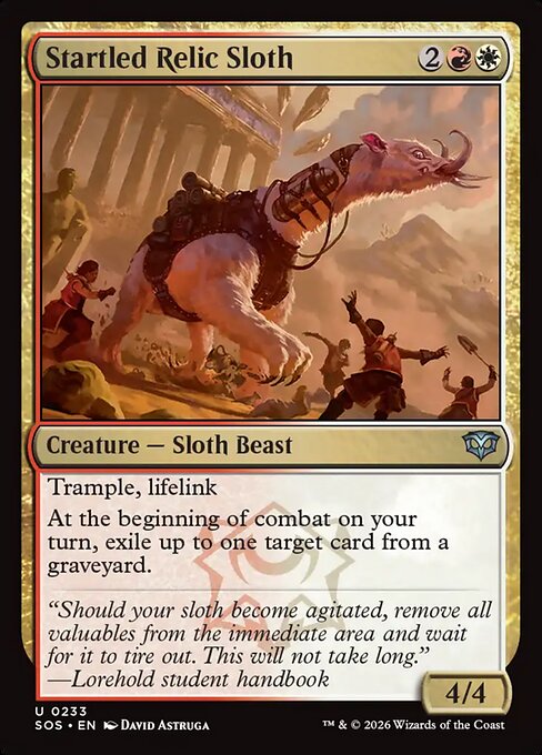Startled Relic Sloth (SOS) — Foil