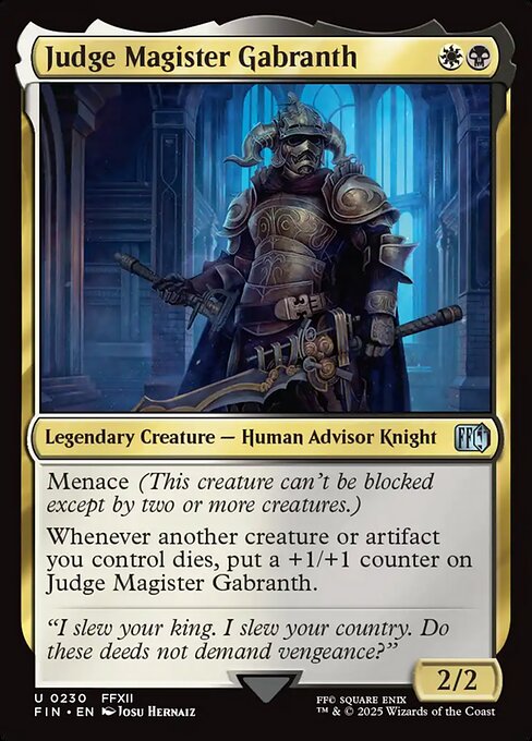 Judge Magister Gabranth (FIN) — Nonfoil
