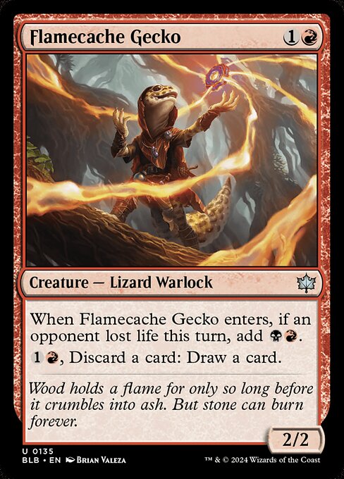 Flamecache Gecko (BLB) — Nonfoil