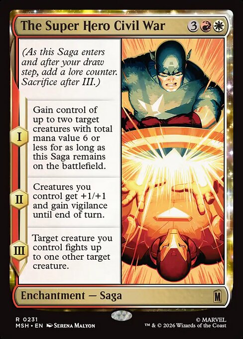 The Super Hero Civil War (MSH) — Nonfoil