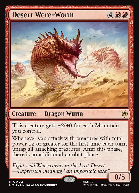 Desert Were-Worm (HOB) — Nonfoil