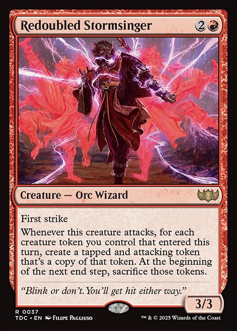 Redoubled Stormsinger (TDC) — Nonfoil
